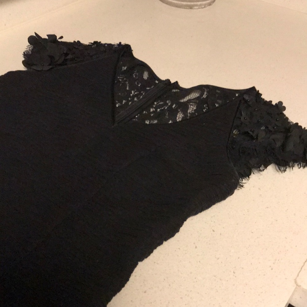 Maeve Flower embellished sleeve dress size 0